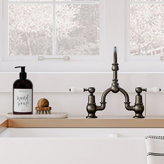 Hand Soap Dispensers Amber Plastic Refillable Jar  Modern | Etsy | Etsy (US)