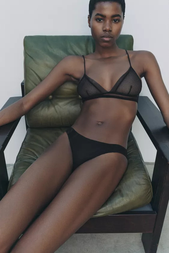 MESH TRIANGLE BRALETTE | Zara US