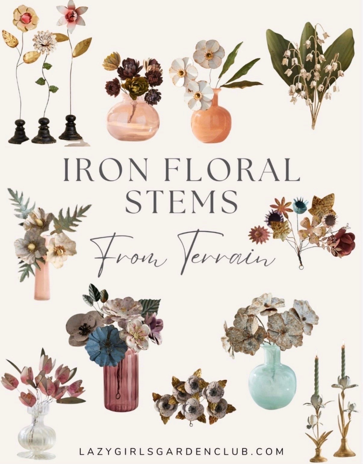 These iron floral stems from Terrain are such a fun and beautiful way to add a unique touch to any space!

Spring garden decor, Winter garden decor, paring decor, gardening decorations, indoor decor, winter florals, winter flower stems, iron decor, floral iron 


#LTKSpringSale #LTKHome #LTKSeasonal