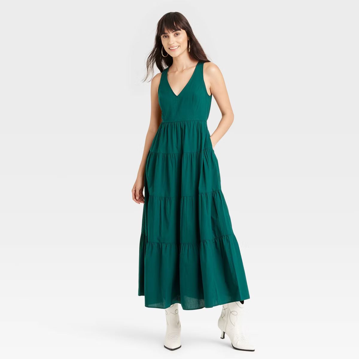 Women's Tiered Maxi A-Line Dress - Universal Thread™ | Target