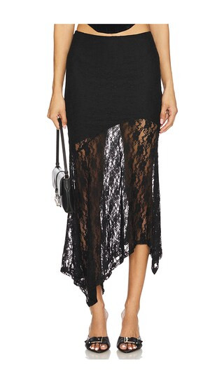 Ronah Maxi Skirt in Black | Revolve Clothing (Global)