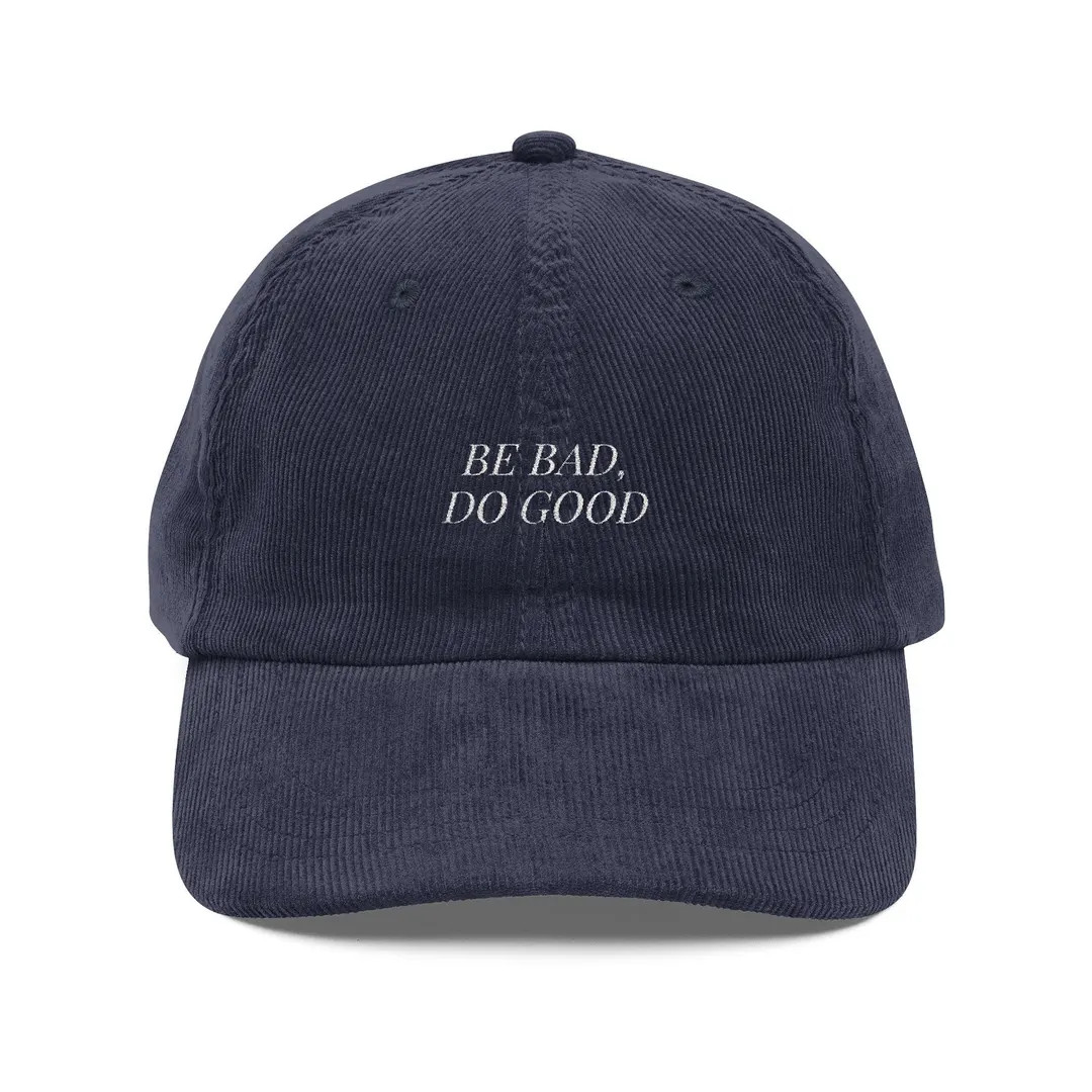 Small Be Bad, Do Good Corduroy Cap, - Etsy | Etsy (US)