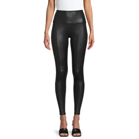Time and Tru Women s Faux Leather Leggings Sizes S-XXXL | Walmart (US)