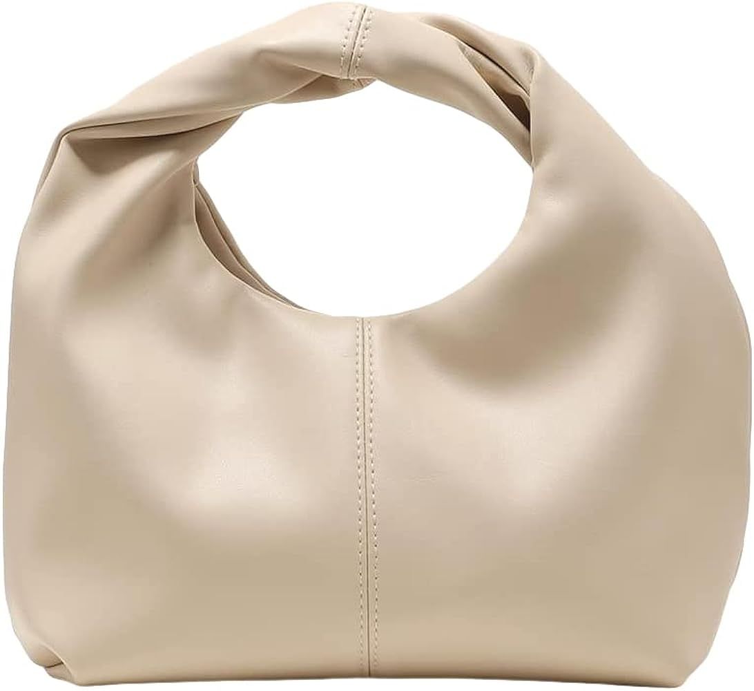 Verdusa Women's Ruched Hobo Mini Handbag Clutch Purse Dumpling Pouch Bag | Amazon (US)