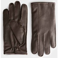 Autograph Leather Cashmere Lined Gloves Dark Brown | Marks & Spencer (UK)