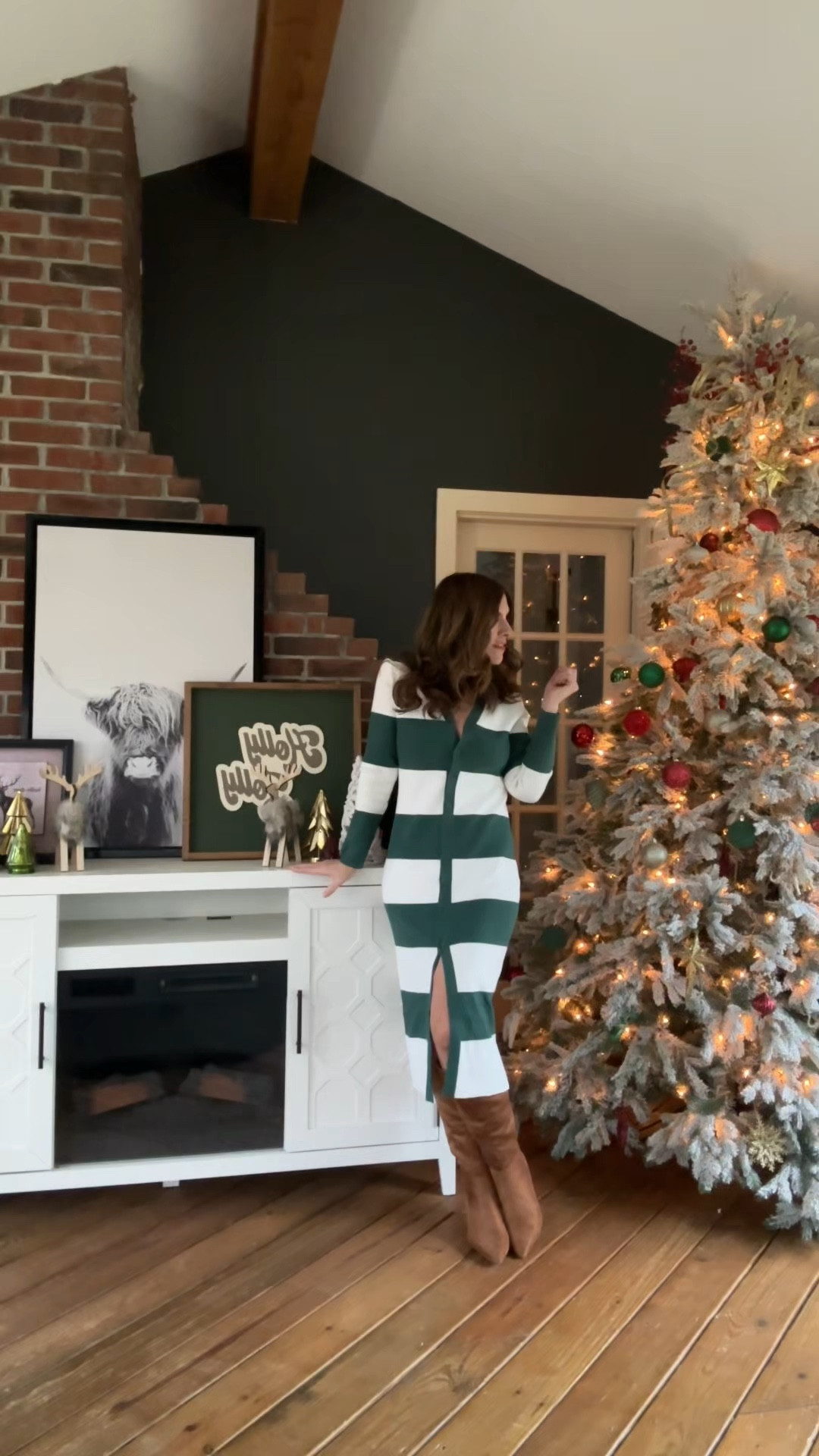 A gorgeous sweater dress and kitten heel suede boot, perfect for winter dates or office obligations. 

#LTKStyleTip #LTKWorkwear #LTKGiftGuide