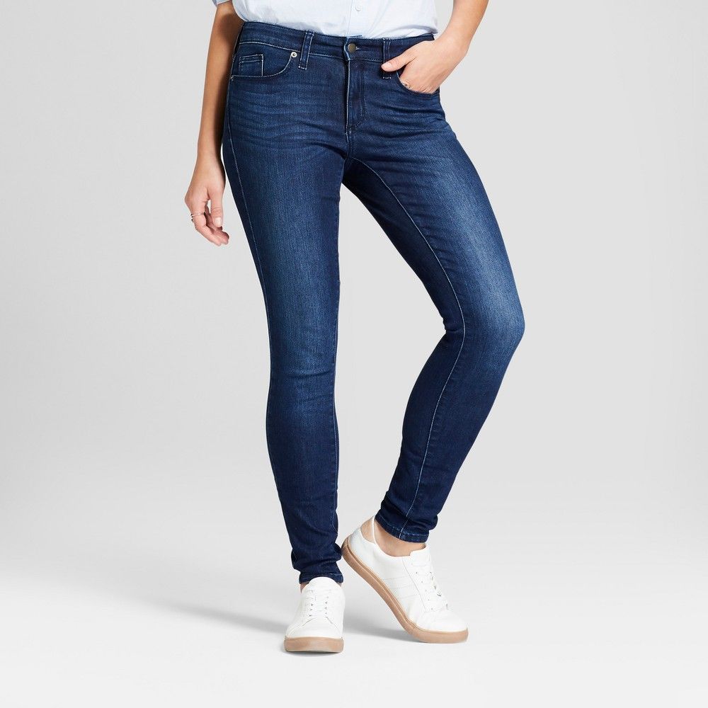 Women's Mid-Rise Skinny Jeans - Universal Thread Dark Wash 00 | Target