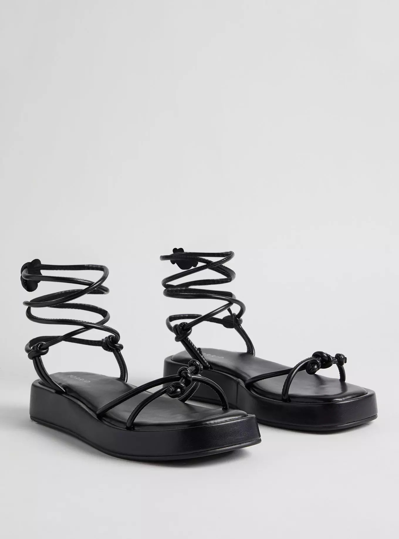 Tie Ankle Strappy Flatform Sandal (WW) | Torrid (US & Canada)