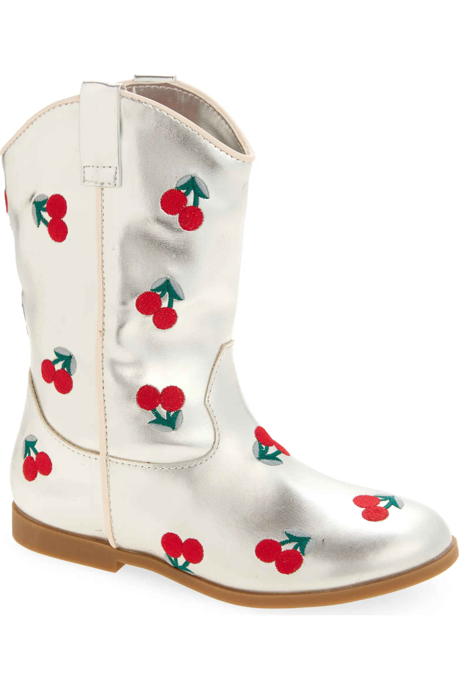 Kids' Gabi Cherry Embroidery Western Boot (Women) | Nordstrom | Nordstrom