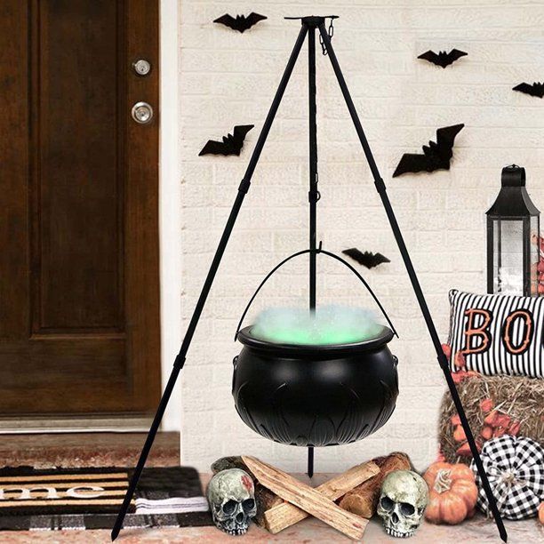 Halloween Party Decorations - Witches Cauldron with lights - Black Plastic Bowl Decor - Hocus Poc... | Walmart (US)