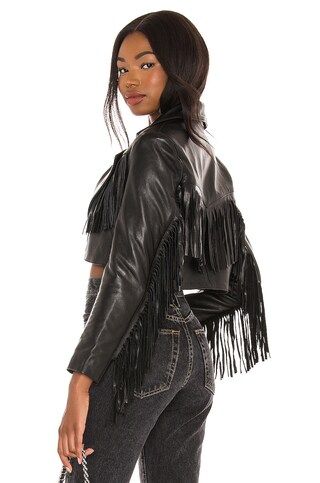 Understated Leather Malboro Cropped Blazer in Black from Revolve.com | Revolve Clothing (Global)