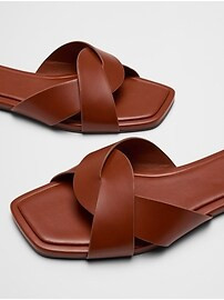 Vegan Leather Braided Sandal | Banana Republic Factory