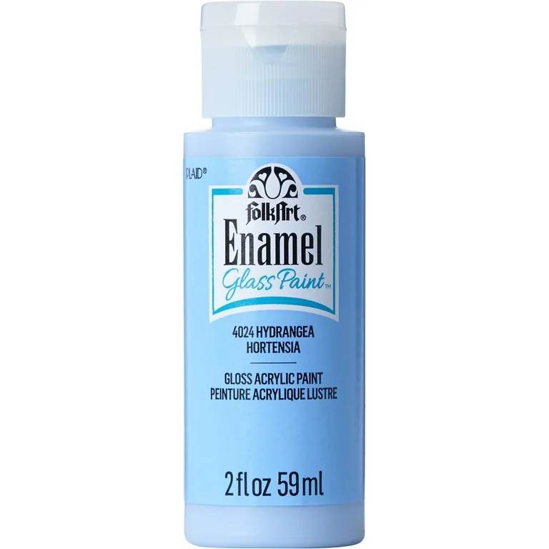 FolkArt Enamel Acrylic Craft Paint, Gloss Finish, Hydrangea, 2 fl oz | Walmart (US)
