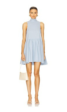 Azeeza Marie Mini Dress in Powder Blue from Revolve.com | Revolve Clothing (Global)