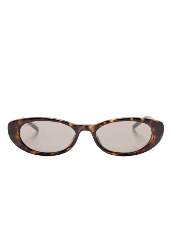 Gucci Eyewear cat-eye Sunglasses | Brown | FARFETCH UK | Farfetch (CN)