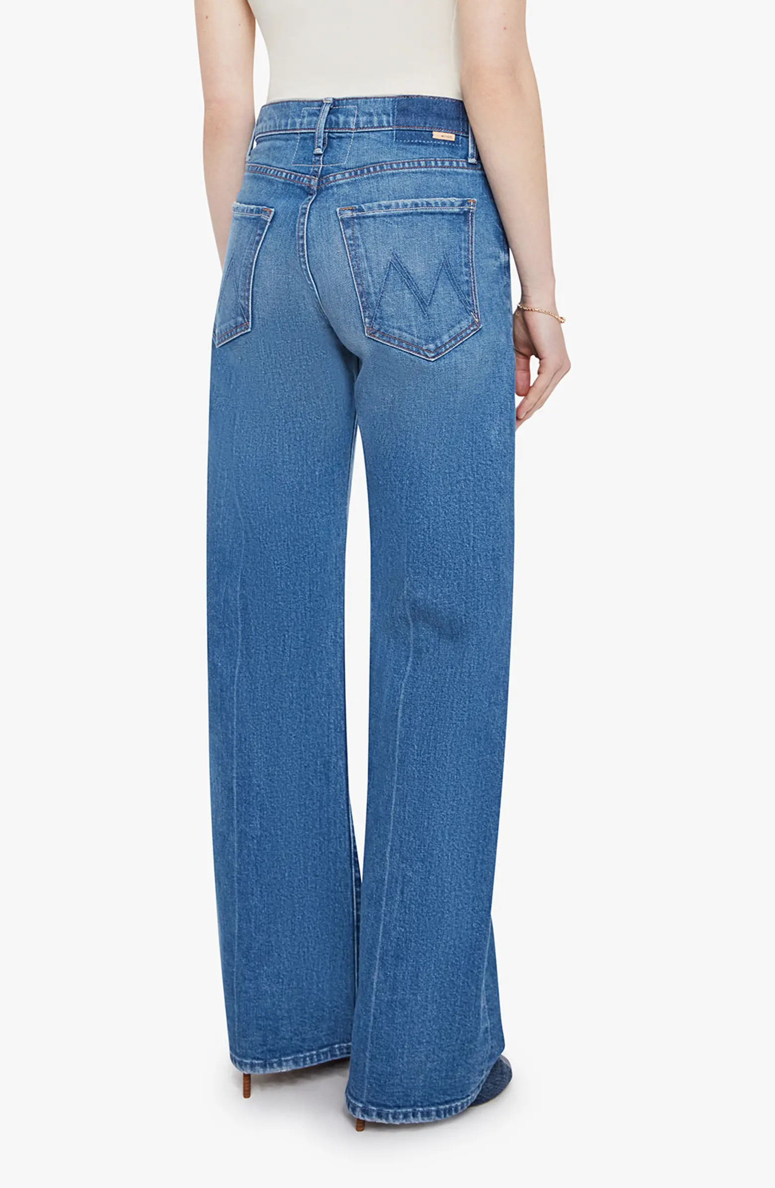 The Lasso Sneak Mid Rise Wide Leg Jeans | Nordstrom