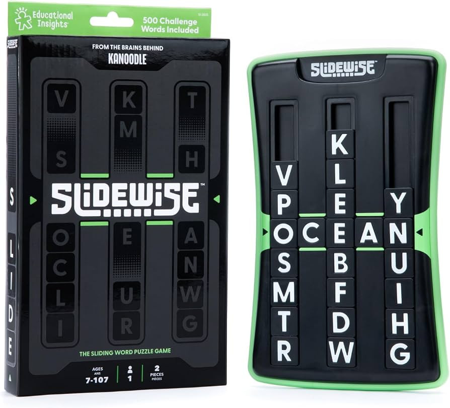 Educational Insights SlidewiseTM - Word Game for Kids, Teens & Adults, Handheld Brain Teaser Chal... | Amazon (US)