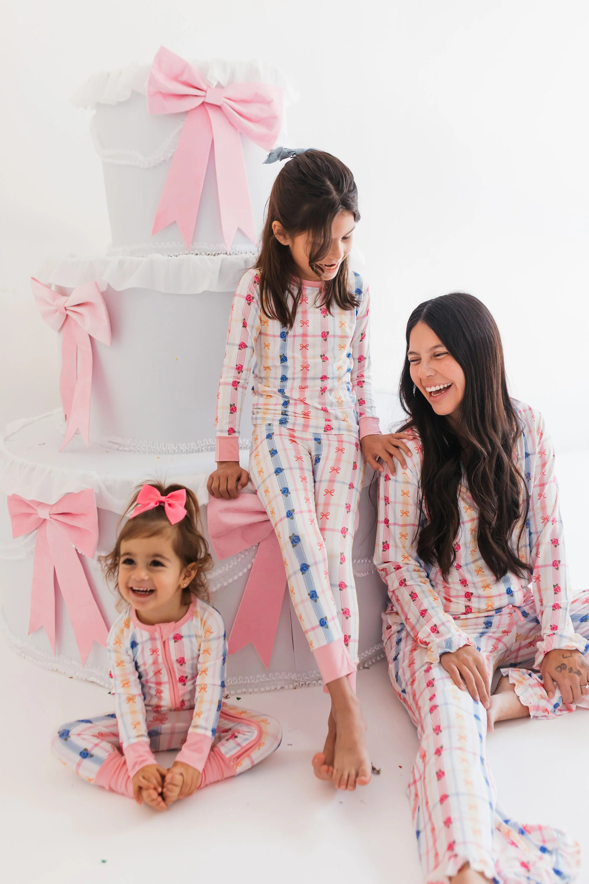 Floral Bow and Plaid Women's Set | In My Jammers