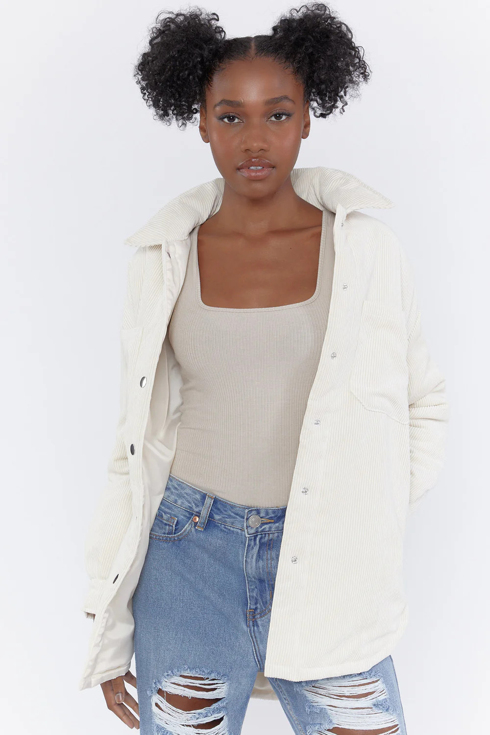 Corduroy Puffer Shacket
– Forever 21 | Forever 21 CA