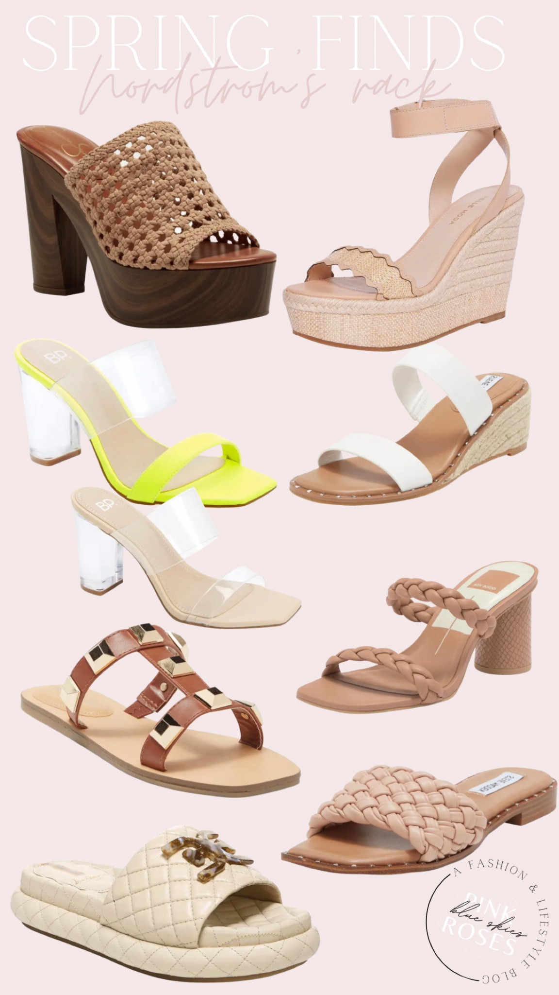 Spring heels. Spring sandals. Summer heels. Summer sandals.

Lots of cute finds from flats to heeled wedges. 

Love the clear heels to wear with just about anything (whether casual or formal).

The dolce vita braided low heel are a closet staple for me. They’re comfy and I can dress them up or down.

Most of these are available in several other colors.

#LTKU #LTKunder100 #LTKshoecrush