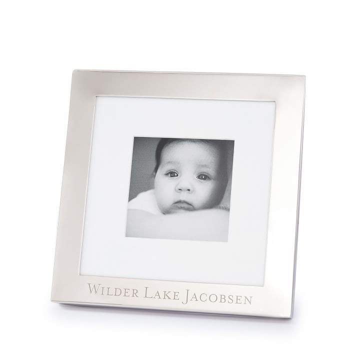 Silver Square Photo Frame | Mark and Graham