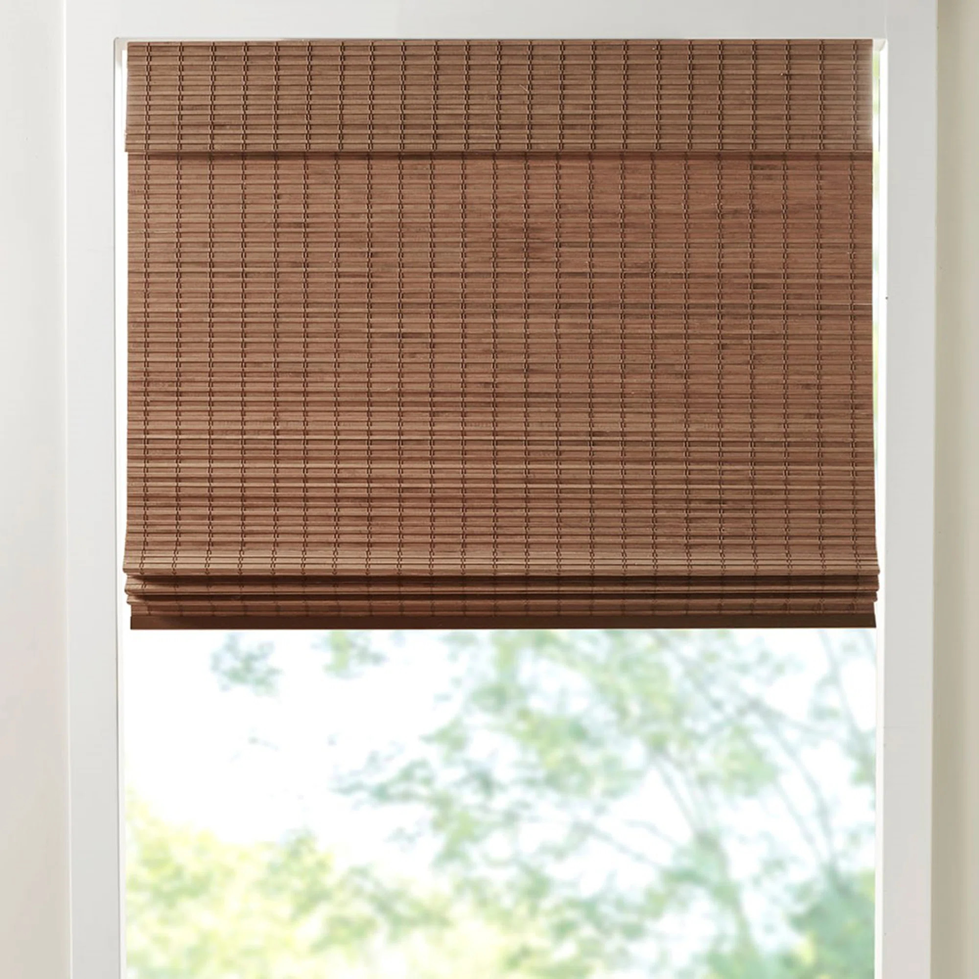 Gracie Oaks Bamboo Light Filtering Roman Shade | Wayfair | Wayfair North America