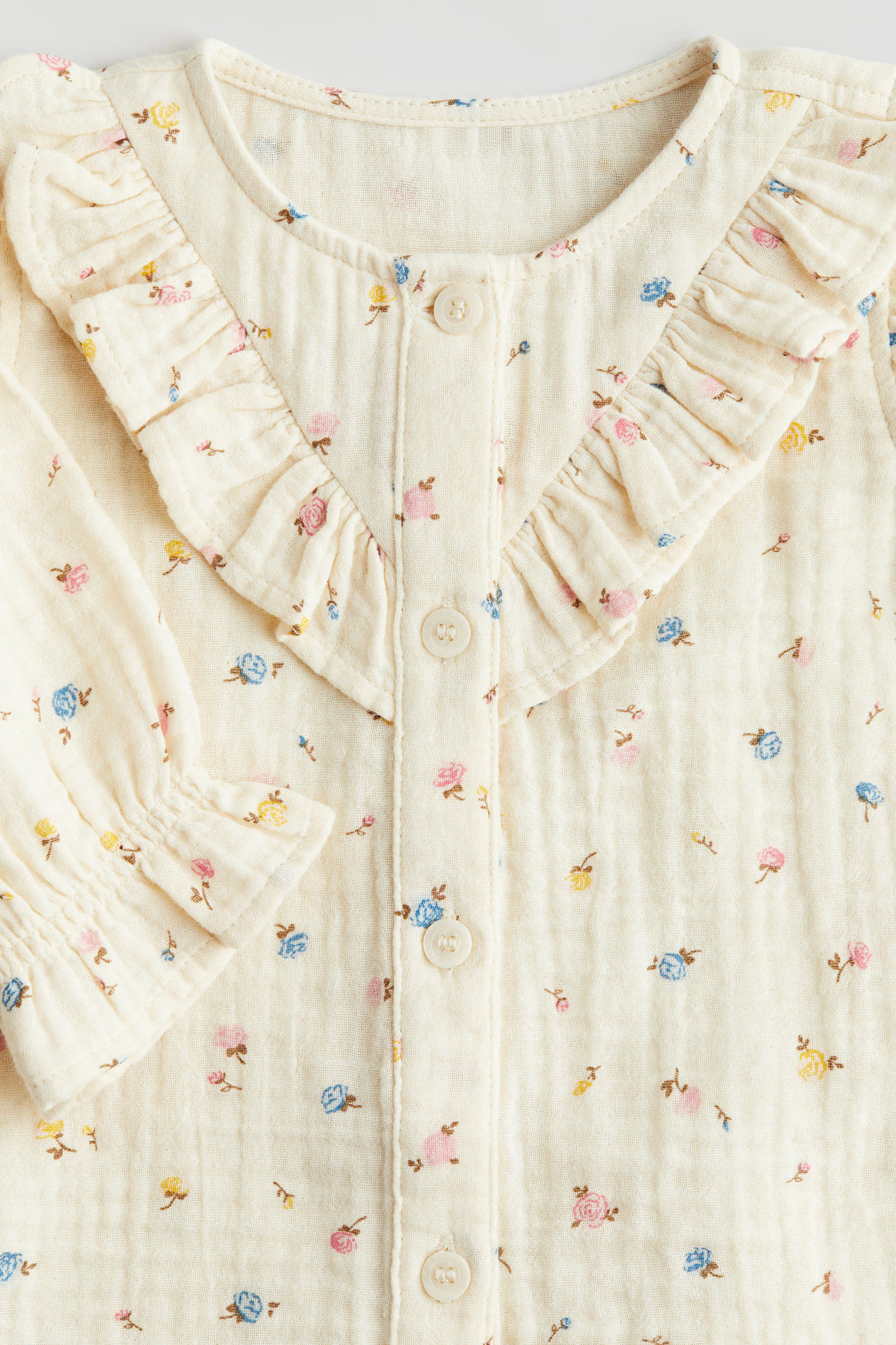 Ruffle-Detail Cotton Blouse | H&M (US + CA)