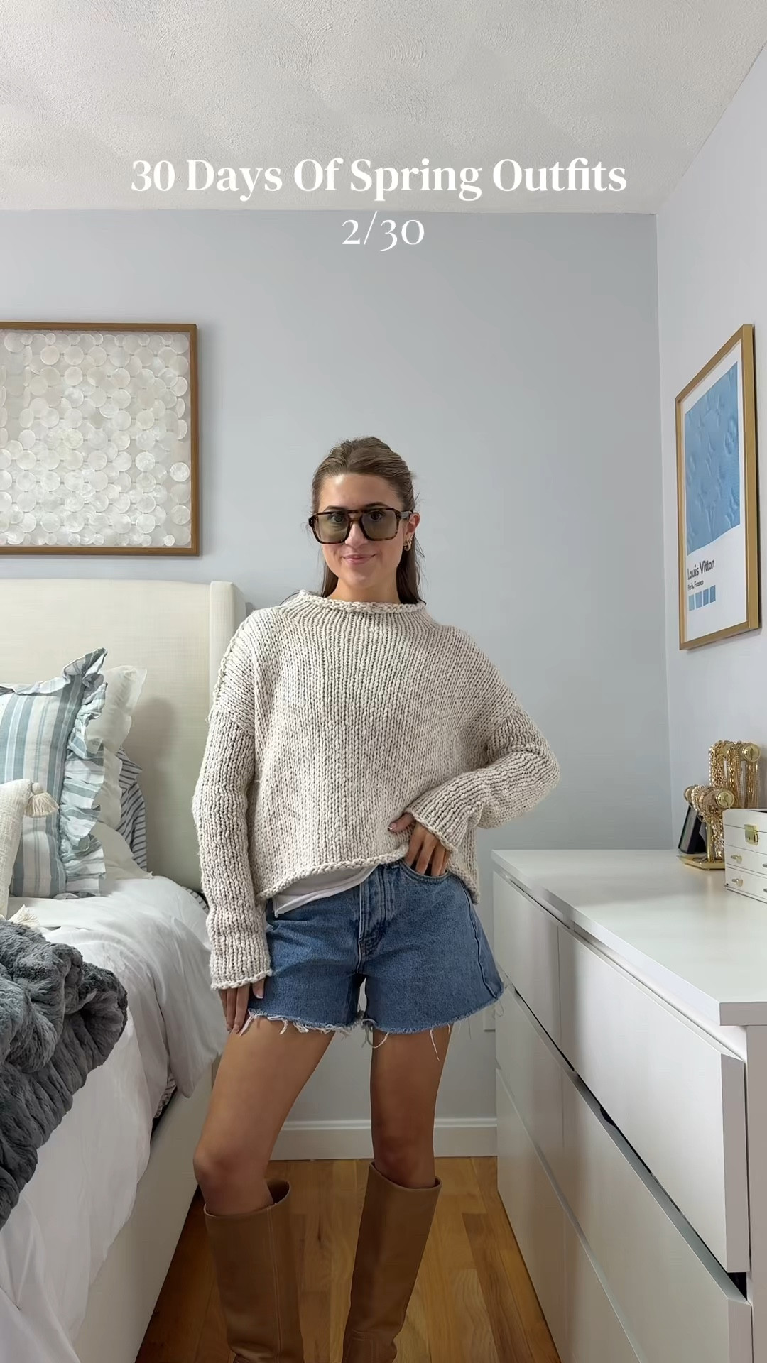 wearing a xs in sweater and 23 in shorts! 

#LTKootd #LTKSeasonal #LTKU