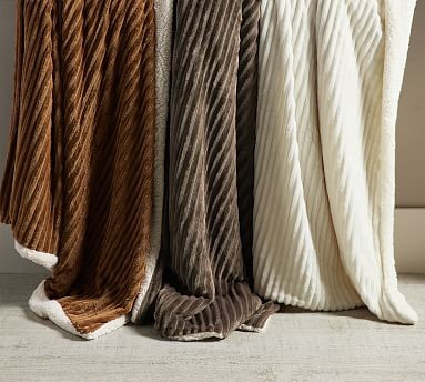 Ridgeline Sherpa Back Throw | Pottery Barn (US)