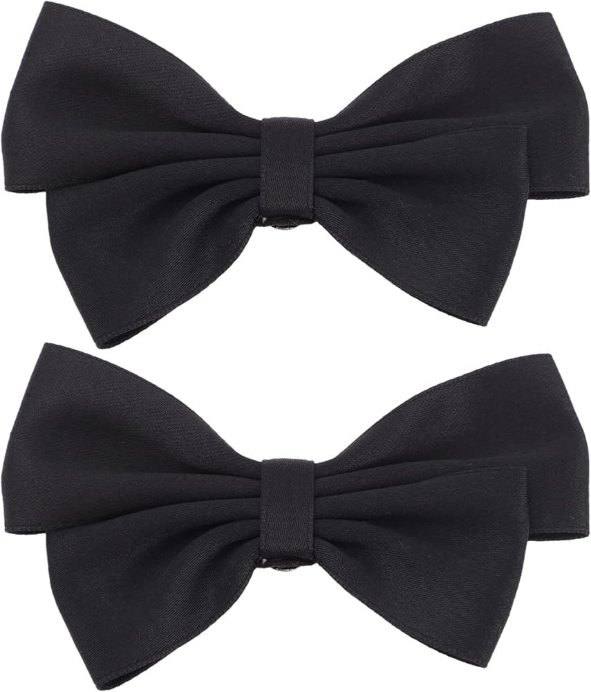 LIFKOME Black Bow Shoe Clips Ribbon Detachable Shoes Buckle Wedding Bridal Shoe Buckle Shoe Charm... | Amazon (US)