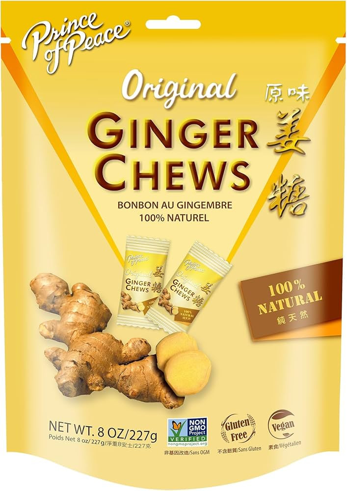 Prince of Peace 100% Natural Ginger Candy (Chews), 8oz | Amazon (US)