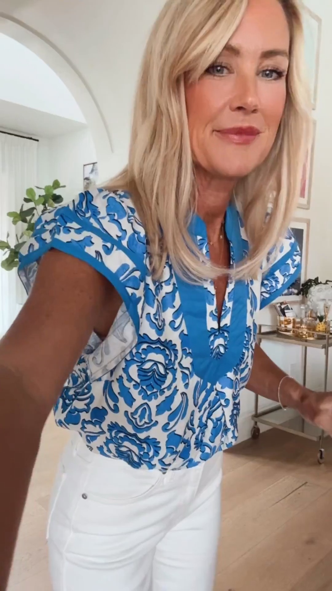 The new Avara drop is too good! Loving this blue and white top. 

Top: Small
Jeans: 25 (they run big, size down)

#LTKSeasonal #LTKootd #LTKgrwm