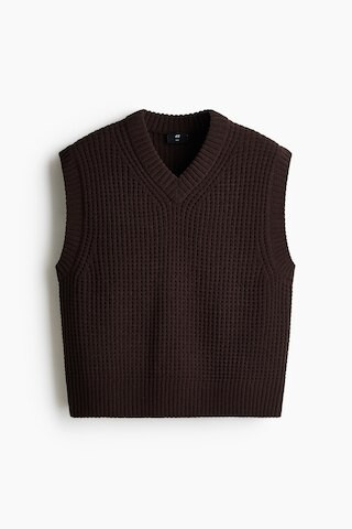 H & M - Regular-Fit Sweater Vest - Dark Brown | H&M (US + CA)