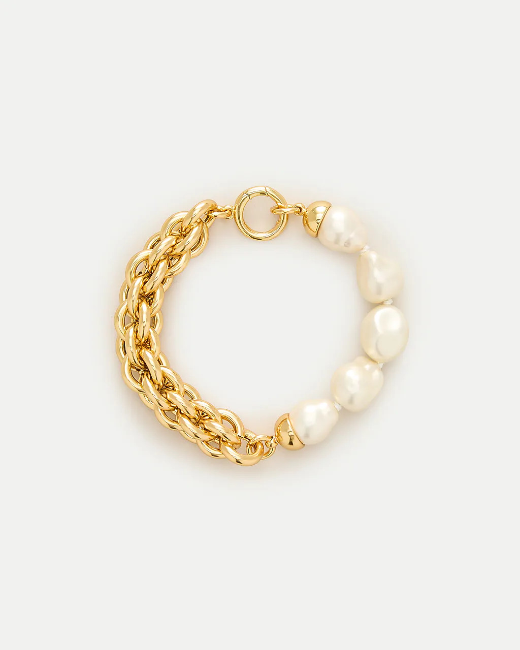 Pearl and chain bracelet | J. Crew US