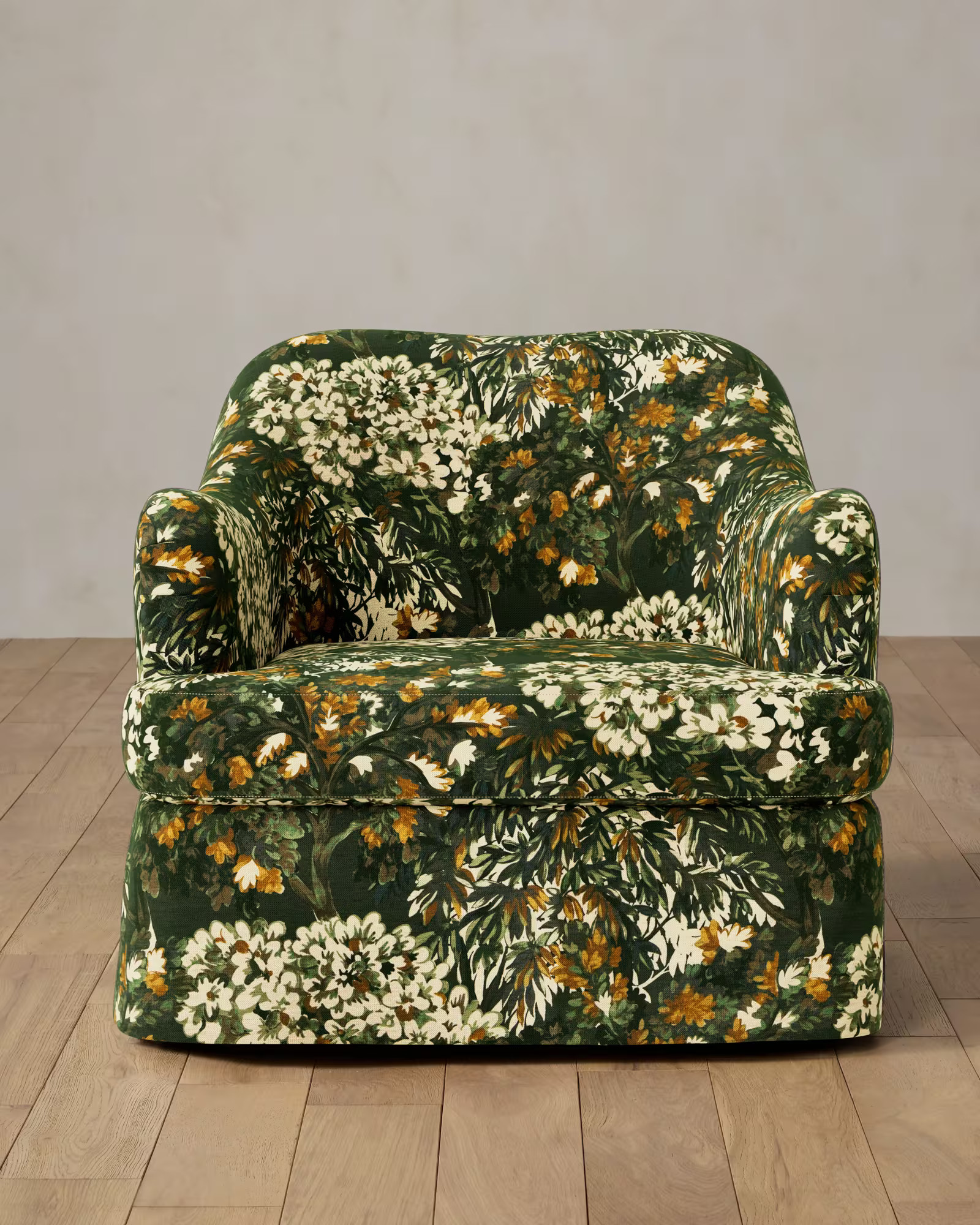 Rosamund Chair - Azahar Green Chenille 33W x 32H x 36D | Joon Loloi