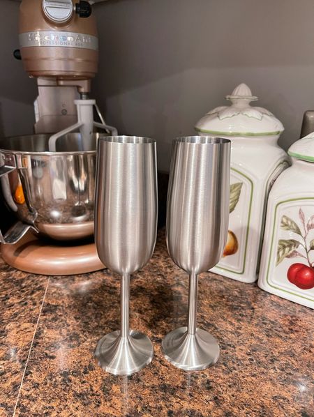 Stainless steel wine flutes - perfect for outdoor entertainingg

#LTKhome #LTKfindsunder50