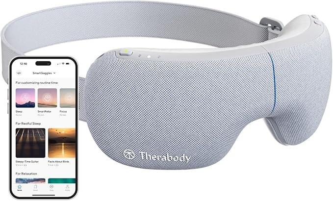 TheraGun SmartGoggles - Bluetooth Heated Facial and Eye Massage Goggles with Sleep, Relax, and Fo... | Amazon (US)
