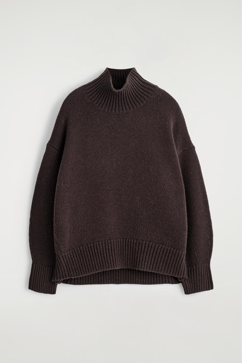 Chunky Funnel-Neck Wool Sweater | COS (US)