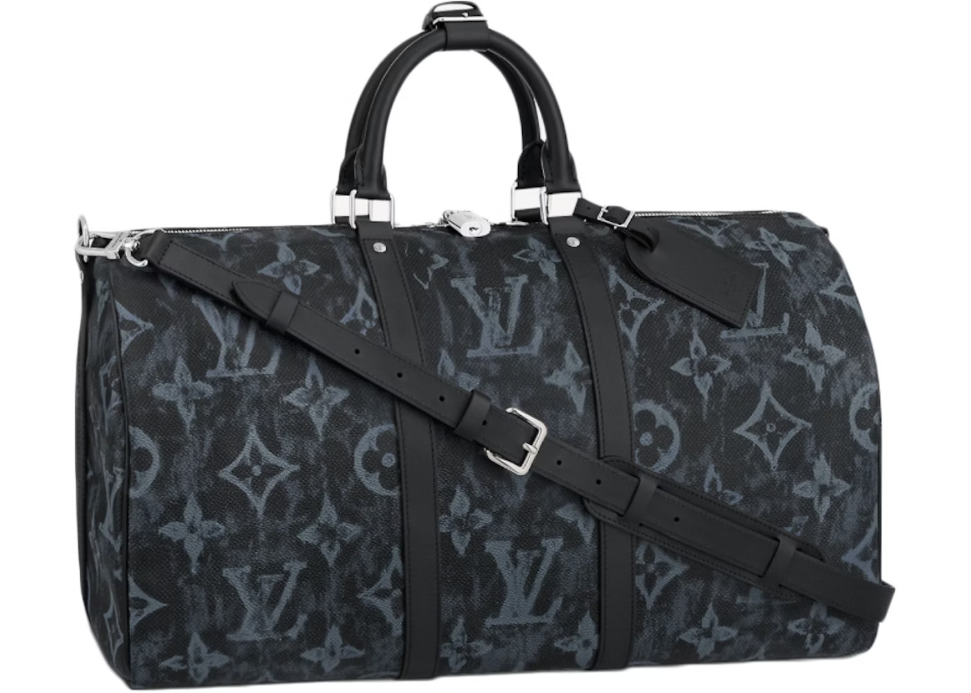 Louis Vuitton Monogram Pastel Noir Canvas Keepall Bandouliere50 | StockX