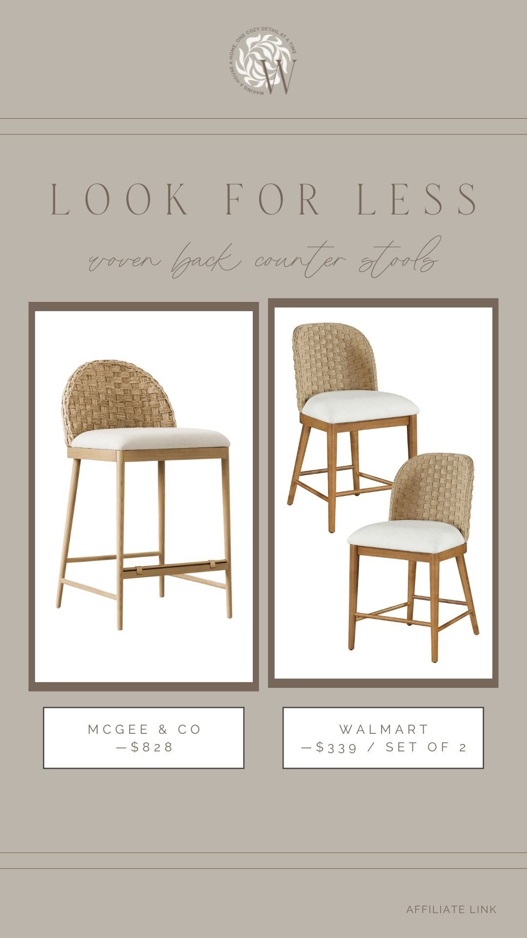 These Walmart counter stools are beautiful and an amazing price! A set of 2 for $339 compared to the designer version at $828!! You can’t beat this price! 

#LTKHome #LTKSaleAlert