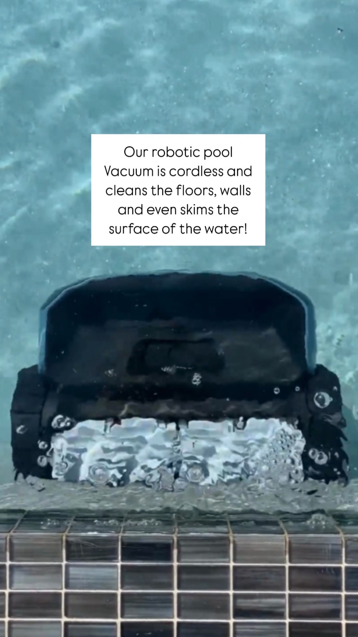 Our robotic pool vacuum uses smart technology to map out your pool and cleans the walls, floors, and even skims the waters surface! 

Pool / swim / outdoor furniture / patio furniture / swim / spring break / pool furniture / Amazon gadgets / roomba / beatbot / watch now 

#LTKWatchNow #LTKHome #LTKSwim