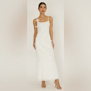 NWT Floral Embroidered Bridal Maxi Dress | Poshmark