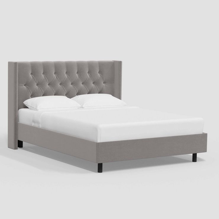 Louis Wingback Platform Bed in Luxe Velvet - Threshold™ | Target