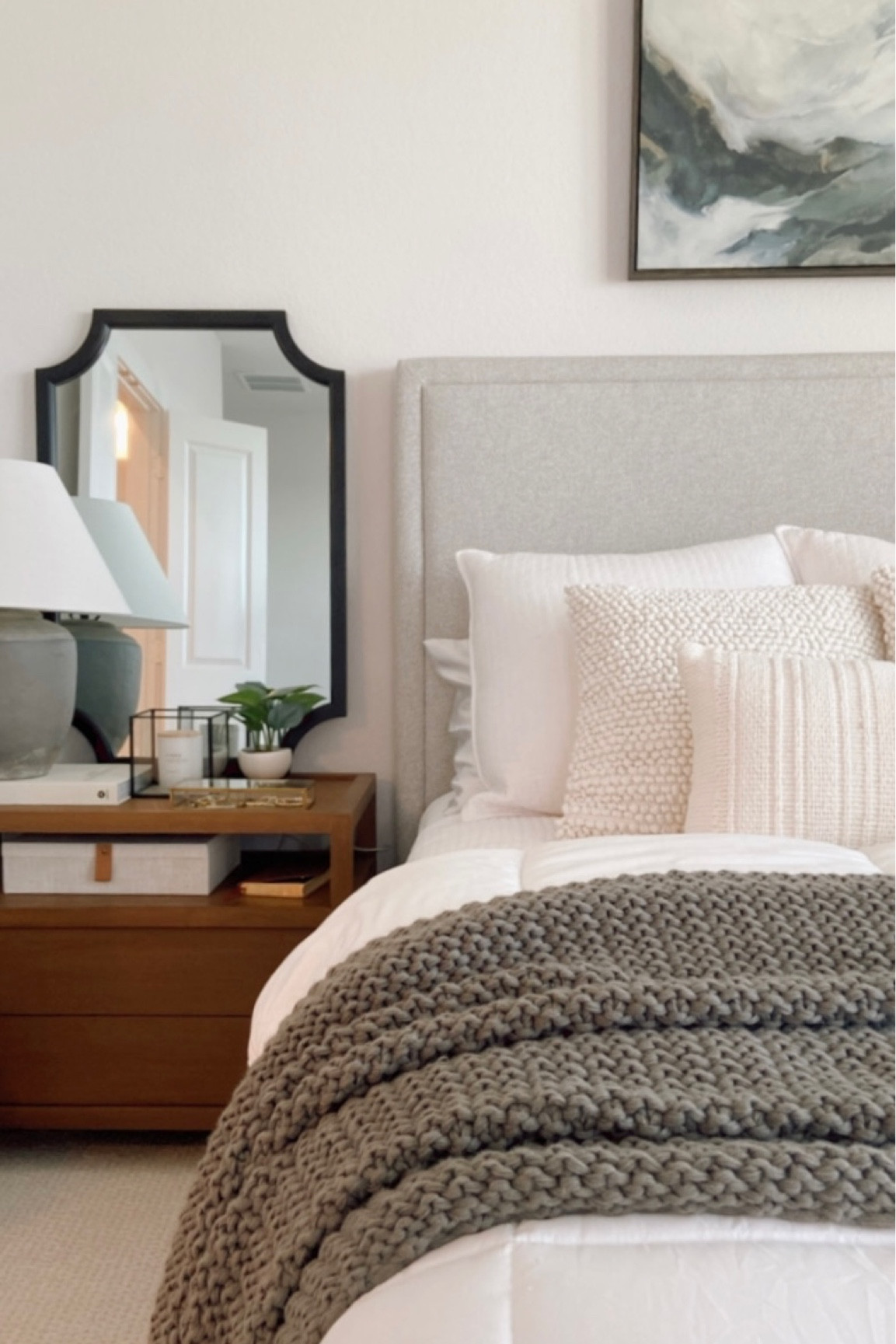 The perfect place to unwind #primarybedroom #neutralbedroom #storagebed #nightstand 

#LTKunder100 #LTKhome