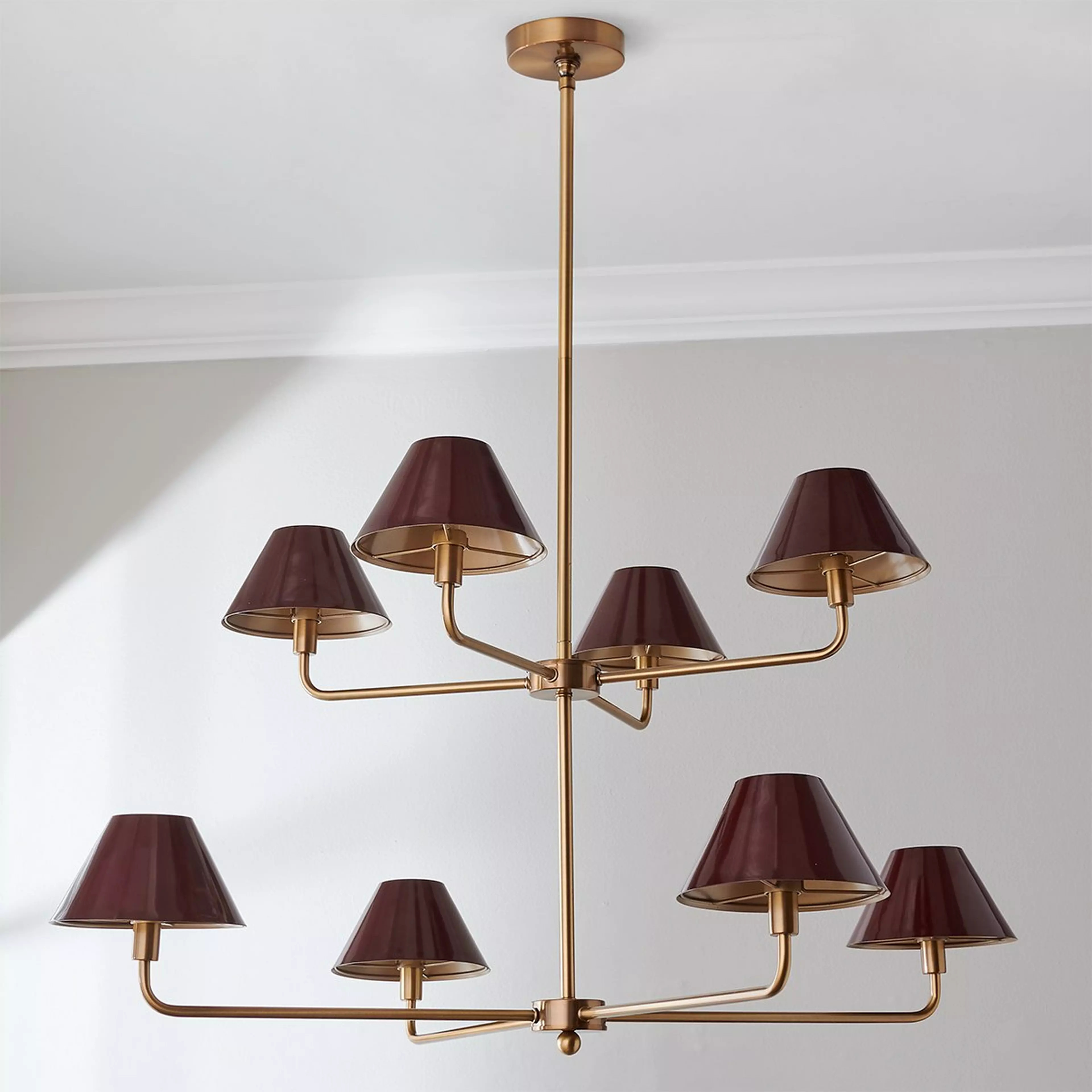 Chris Loves Julia Edie Two-Tier Chandelier - 8 Light | Shades of Light