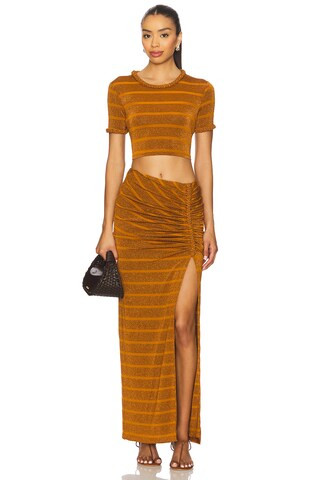 AZULU Susy Top in Cognac from Revolve.com | Revolve Clothing (Global)