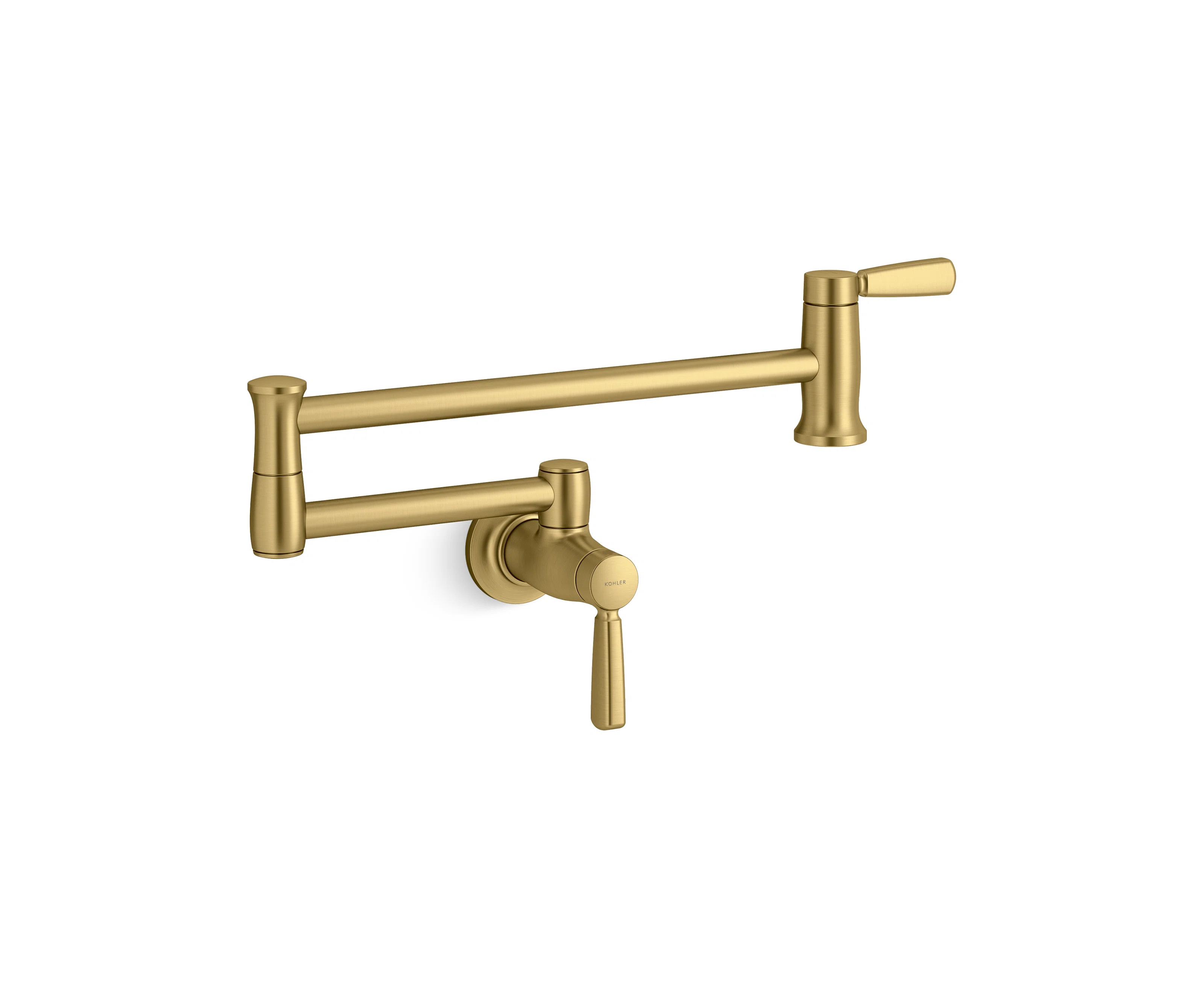 Wall-Mount Pot Filler Faucet, Swing Arm Kitchen Pot Filler Faucet K-35744-2MB | Wayfair North America