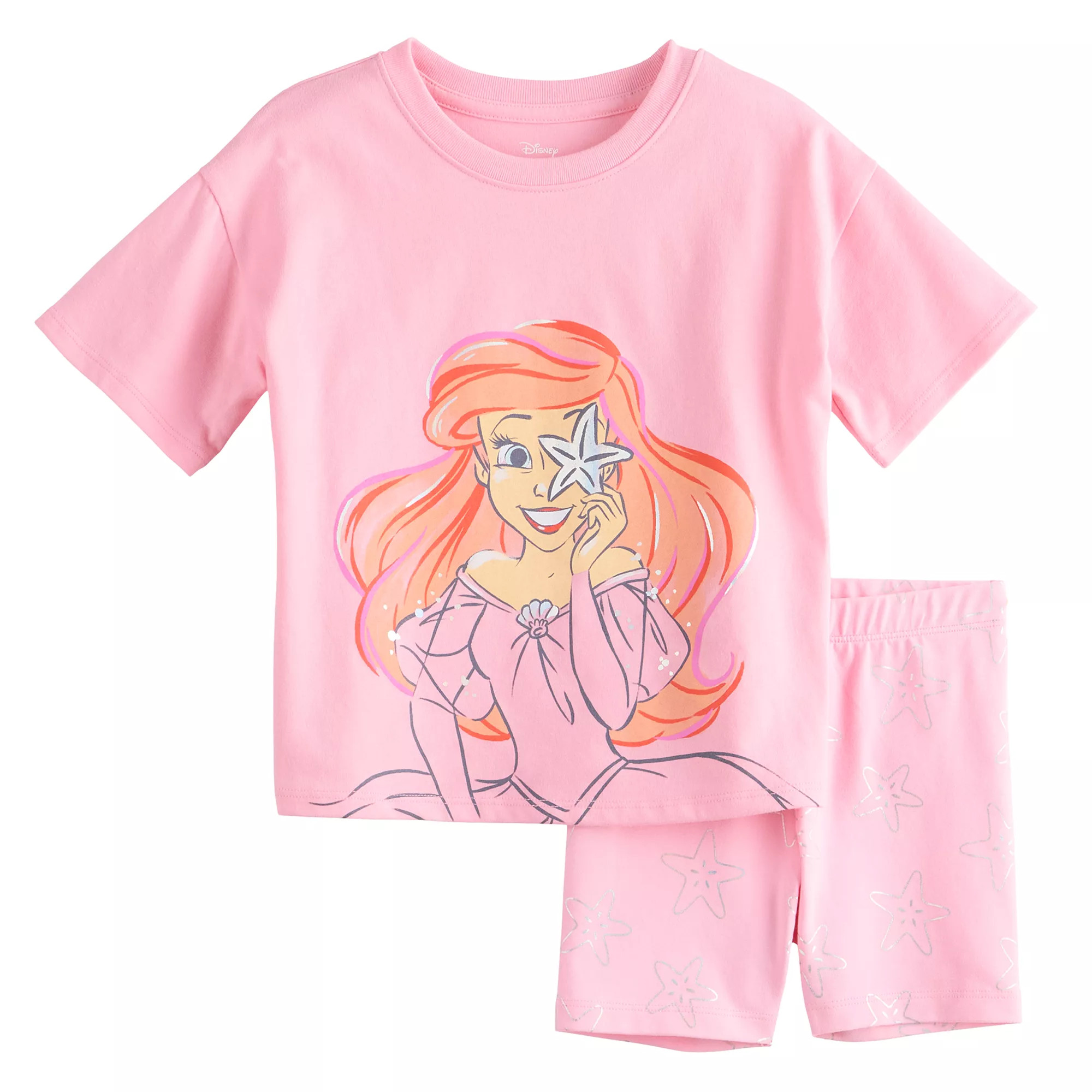 Disney Girls 4-12 Oversized Tee & Bike Shorts Set by Jumping Beans® | Kohl's