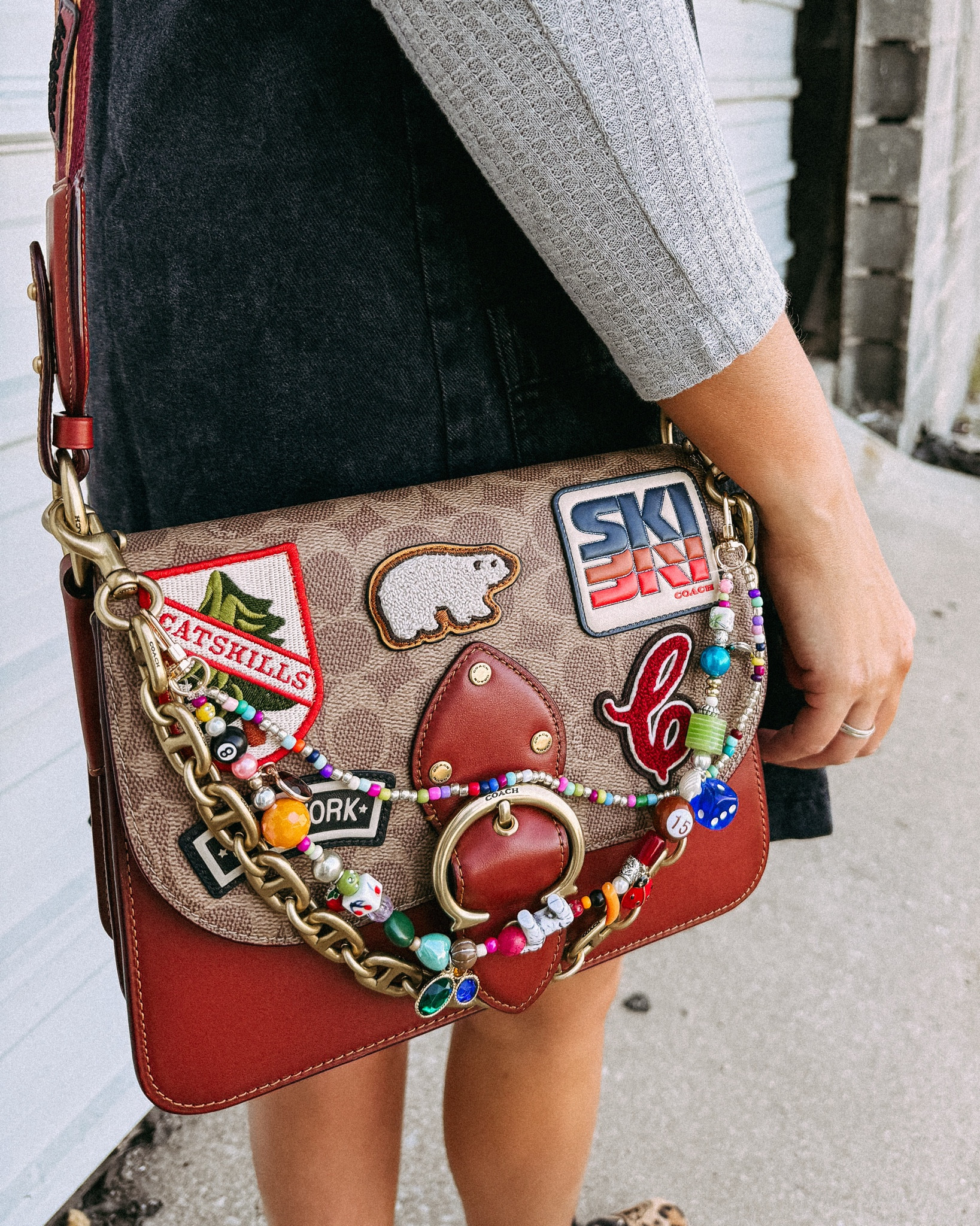 I MEANNNNNN — need I say more? Giving vintage and patch and funky and colorful and UGH I love it sm. immediately threw on a bag charm and I ordered some vintage pins to add to it and I just cannot !!!! 

#LTKU #LTKItBag #LTKStyleTip