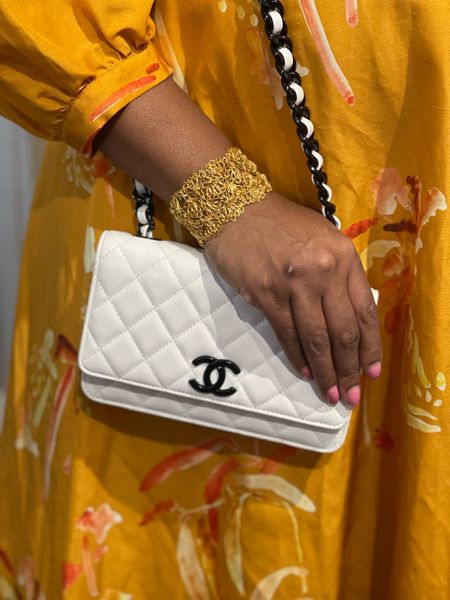 Chanel | Chanel bag | crossbody bag | yellow dress | accessories | gold bracelet 

#LTKitbag #LTKover40 #LTKstyletip